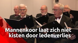 Het Oudenbosch' Mannenkoor 'piept en kraakt' maar de zangers gaan vol voor het kerstconcert