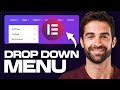 How To Add Drop Down Menu In Elementor 2026 | Tutorial For Beginners