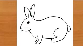 How to draw a Rabbit easy | Bunny | Rabbit drawing for beginners | Bunny drawing easy step by step