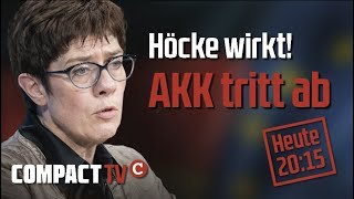 Höcke wirkt! AKK tritt ab. Aufzeichnung vom COMPACT-TV live