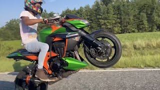 🐲 Kawasaki Z1000 Full Throttle (TRYING TO CONTROL THE BEAST)