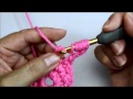 como se tejer una flor punto gusano en crochet