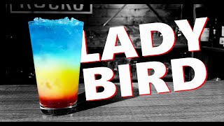 How To Make The Lady Bird Layered Cocktail | Booze On The Rocks