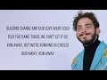 post malone - circles (lyrics)