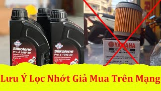 Nhớt Fuchs Silkolene Pro Sau 5 Tháng với 2.000Km Và lọc nhớt LÔ