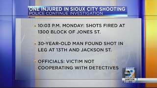 One Injured in Sioux City Shooting