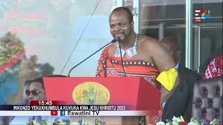 His Majesty King Mswati III Preaching--- Inkonzo Yekukhumbula Kuvuka kwaJesu Khristu