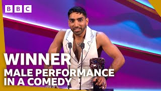 Mawaan Rizwan wins Male Performance in Comedy Award for Juice | BAFTA TV Awards 2024 - BBC