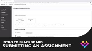 Intro to Blackboard - Submitting an Assignment