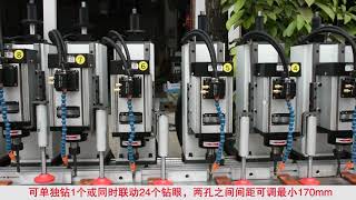 24头数控自动钻孔机（24 head CNC automatic drilling machine）