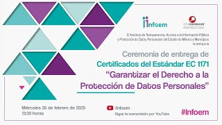 Entrega de Certificados en el estándar de competencia EC1171.