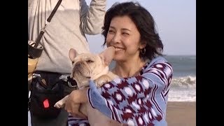 竹内結子、草なぎ剛の愛犬“クルミちゃん”とベッタリ／キャノンTVCM『KISS is my life.』篇 メイキング映像