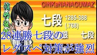 28連勝七段のレグスペ対策が強烈【将棋ウォーズ実況】【四間飛車】