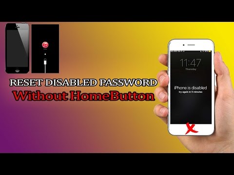 How to reset disabled Password locked without HomeButton iOS How to reset disabled Password locked without HomeButton iOS