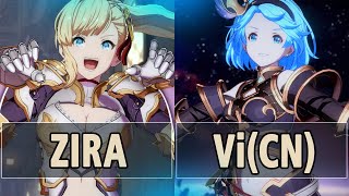 GBVSR:🔥Zira (Beatrix) Vs Vi (CN) (Djeeta)🔥| High Level Gameplay.