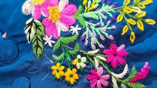 New design 2024!  Amazing design for dress!  tutorial for beginners! Handembroidery design