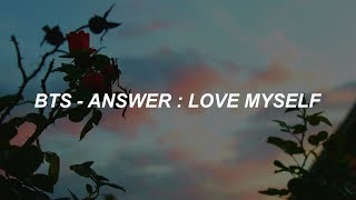 BTS (방탄소년단) 'Answer : Love Myself' Easy Lyrics