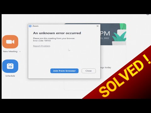 Zoom Error "Please join this meeting from your browser error"