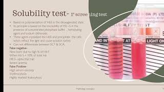 Solubility test- Sickle cell disease screening test