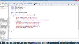 Java Swing Components Definition and Program (Radio button)