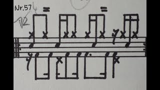 Jan Prins High-hat Integration Nr. 57, Bd, Sn + Hh, 55 bpm