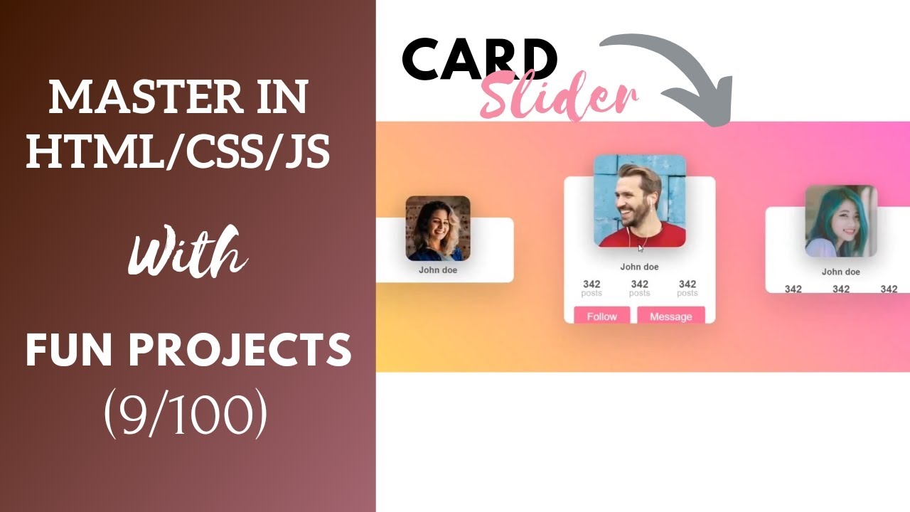 09- A Responsive Card Slider | Master In Html/css/js With Fun Projects ...