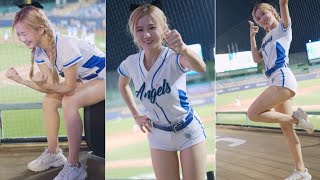 20230923 新莊棒球場 富邦 fubon angels 秀秀子《辛元旭 林哲瑄應援 衝鋒曲 內心戲很外溢的秀秀子XD~》