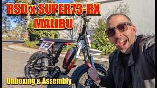 RSD x SUPER73 RX MALIBU UNBOXING \u0026 ASSEMBLY - limited edition Roland Sands/Super73 eBike collab (4K)