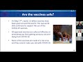 vaccine 101 information session for businesses and workplaces