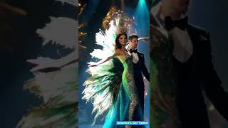 Beautiful girl and boy transform into gorgeous peacocks on America's Got Talent stage #talent