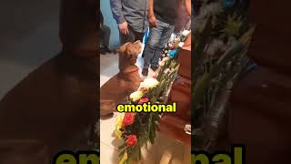 This dog got very emotional at his owner's funeral!