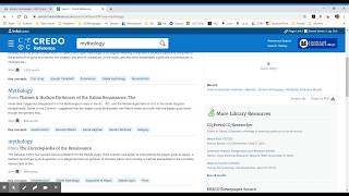 CREDO Reference -- Search Walk-Through (for students)