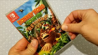 UNBOXING DONKEY KONG COUNTRY RETURNS HD SWITCH