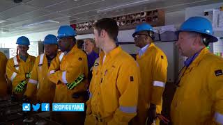 A high level ministerial team visited the Noble Bob Douglas Drillship .