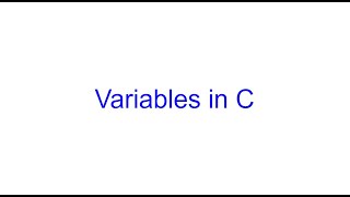 Declare, Initialize & Use Variables | C Programming | Kovolff