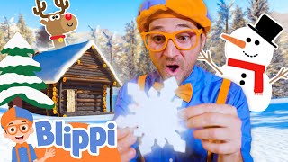 Blippi S Snowflake Scavenger Hunt Best Blippi Christmas Videos