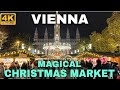 Vienna Christmas Markets 2022, Austria - Walking Tour 4K UHD