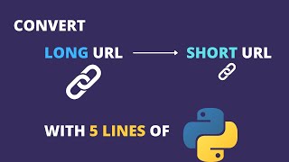 Build your own url shortener in 5 lines of python code ?! || link shortener using python ||