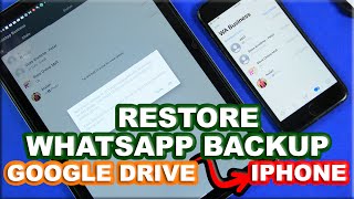 How to Transfer WhatsApp/ WhatsApp Business Backup from Google Drive to iPhone | iToolab WatsGo