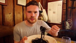 Trying Venice's Bizarre INK SPAGHETTI & More! Venetian Food & Drink Tour, Italy 🇮🇹