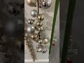 Raz 4' Champagne and Silver Ball Christmas Garland G4116150