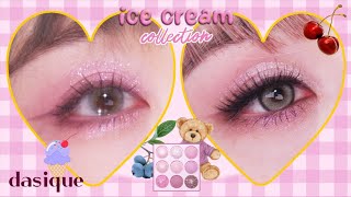 데이지크 아이스크림 컬렉션 섀도우 팔레트 블루베리 소르베 Dasique shadow palette blueberry sorbet🍧 가닥래쉬 쉽게 하기 | 비비쥬 makeviviju