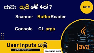 How to get user inputs in java ? | in #sinhala #java #programming #2023 #forbeginners #code