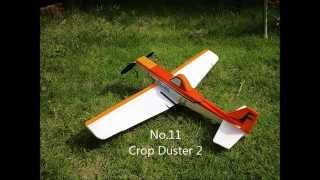 Scratch built Foamboard RC Plane　Crop Duster2　自作デコパネ機