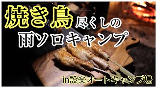 ひたすら焼き鳥を喰らう、独男の梅雨ソロキャンプ！in設楽オートキャンプ場（愛知県）ツーリングドームLX♪