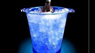 plastic champagne led ice bucket ,color changing plastic ice bucket, luminous ice pail ice cooler,gl