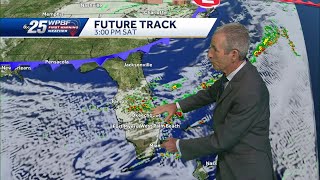 First Warning Weather Day: Front bringing isolated, strong storms with damaging winds Saturday