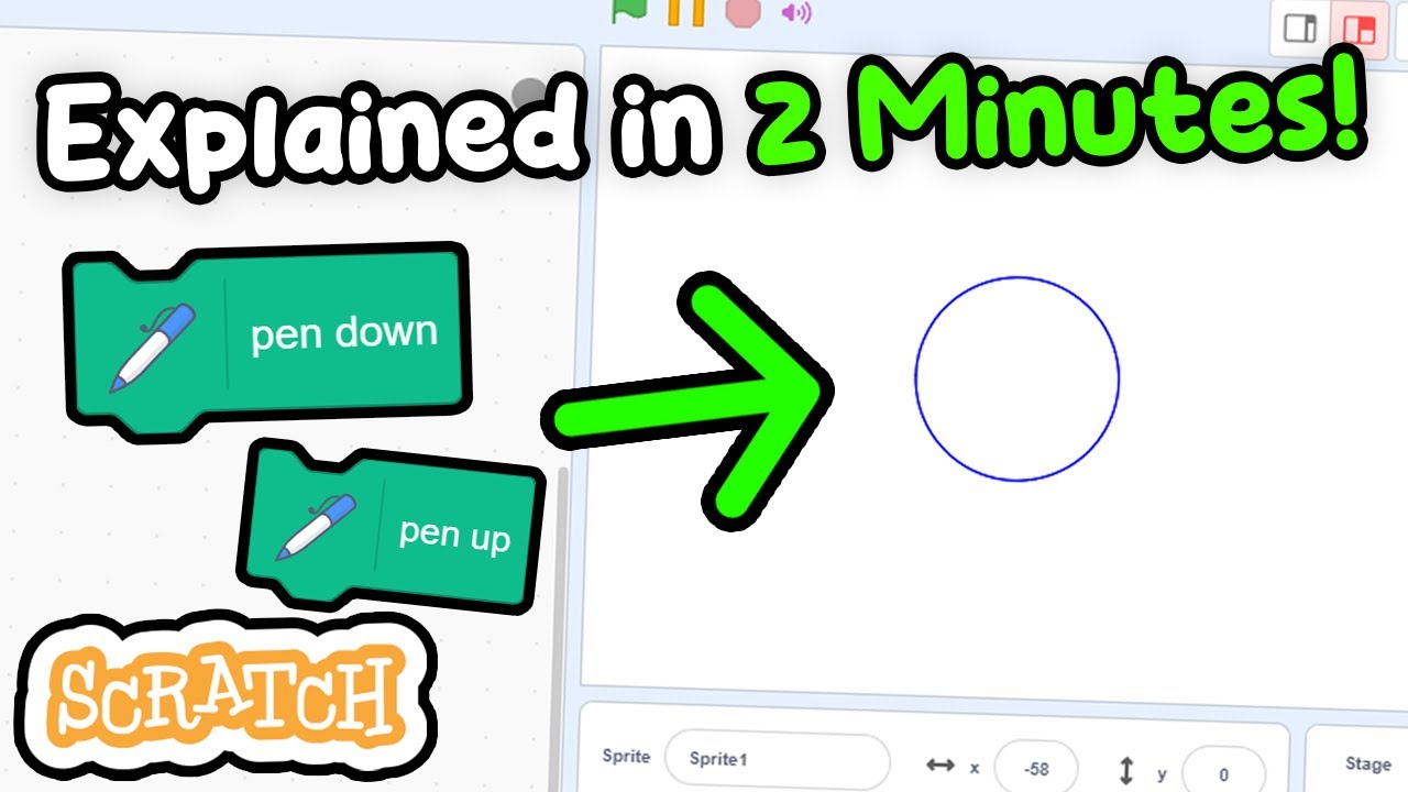 Learn How To Draw Shapes With Pen Scratch Beginner Tutorial Youtube