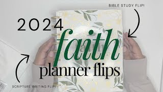 2024 faith planners flipthrus | flipping through documented time in God's Word last year