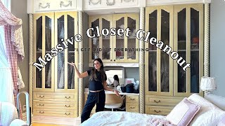 MASSIVE CLOSET CLEAN OUT 2023 | bedroom decluttering + reorganizing